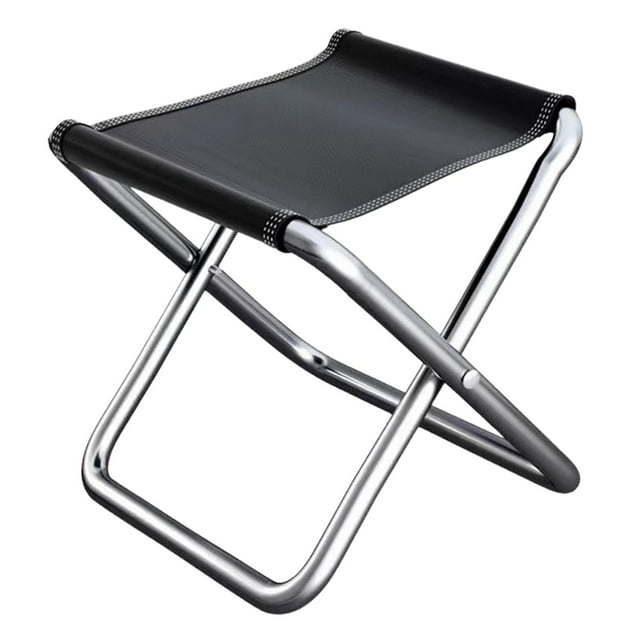Taburete plegable para acampar, sillas de campamento, multifunción, compacto, práctico, portátil, para exteriores, para senderismo, Picnic, pesca, Medio doblado M shamjiam banco de pesca