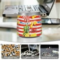 thumbnail image 6 of Yayeee Ashtray with Lid for Cigarette Smokeless Stainless Steel Home Ash Holder, Striped Lemon, 6 of 7