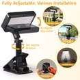 thumbnail image 3 of MEHOOM Clip on Solar Lights Outdoor Waterproof with Motion Sensor, 96 LEDs, 3 Color Modes, 360° Adjustable for Fence,Deck, 1 pack, 3 of 11