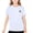 White-B, variant on FRSASU Girl's Solid Summer Short Sleeves Crew Neck T-Shirts Casual Sport Soft Breathable Tee 2-18 Years White-B