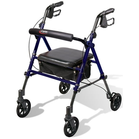 Carex Step N Rest Rollator Walker With Padded Seat 6 Wheels
