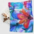 thumbnail image 6 of Pofeuu Bright Flowers Print Puppy Blanket,Dog Blankets,Pet Blanket Cozy Cat Blankets for Indoor Cats, Fuzzy Pet Blanket for Kitten Doggy Dog Blankets-Small, 6 of 8