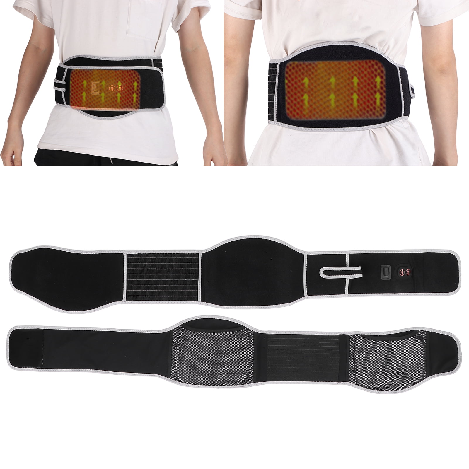 Ceinture Chauffante Électrique, Soulagement de la Douleur Masseur  Thérapeutique Portable avec Câble USB pour Abdominale pour Dos pour Taille  pour