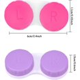 thumbnail image 3 of Doryum Contact Lens Case,20 PCS Colorful Contact Lens Holder Box, Left/Right Eyes Contact Lens,Travel Case Box Holder Container Soak Storage Kit for Eyes Care, 3 of 8