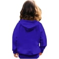 thumbnail image 5 of Resicozy Zip Up Hoodie Uniform for Boys Girls Zipper Oversized Long Sleeve Fall Pockets Hooded Sweatshirts Jackets with Pockets 3-12 Years Dark Blue 140, 5 of 5