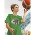 thumbnail image 2 of Retro French Bulldog Close Up T-Shirt Juniors -Image by Shutterstock,  Large, 2 of 4