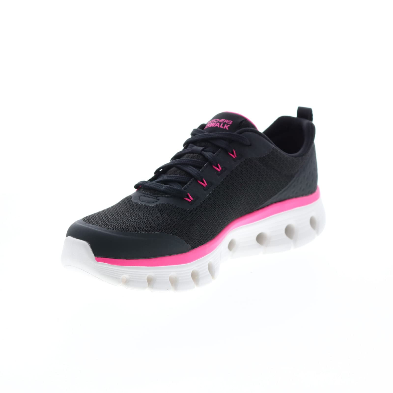 Skechers Womens Go Walk Glide Step Flex Summer Charm Black Athletic Cross Training Shoes 6 Other 6