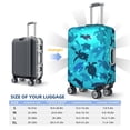 thumbnail image 6 of Xecao World Turtle Day print Elastic Luggage Cover, with double-sided print , is perfect for travel, business, and daily use, 6 of 9