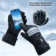 thumbnail image 4 of lcziwo Heated Glove for Men Women Riding Ski Snowboarding Hiking Cycling Hunting Thin Gloves (Battery Not Included), 4 of 9