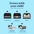 thumbnail image 4 of Graco Hadley 5-in-1 Convertible Baby Crib with Drawer, Black, 4 of 15