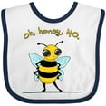 thumbnail image 3 of Inktastic Oh, Honey, No... Cute Bee Boys or Girls Baby Bib, 3 of 4