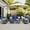 Brown Wicker,Navy Blue, variant on Ovios 6 Pieces Patio Furniture Set with Swivel Chairs High-Back All-Weather Rattan Wicker Conversation Set Outdoor Sectional Sofa and Chairs for Backyard
