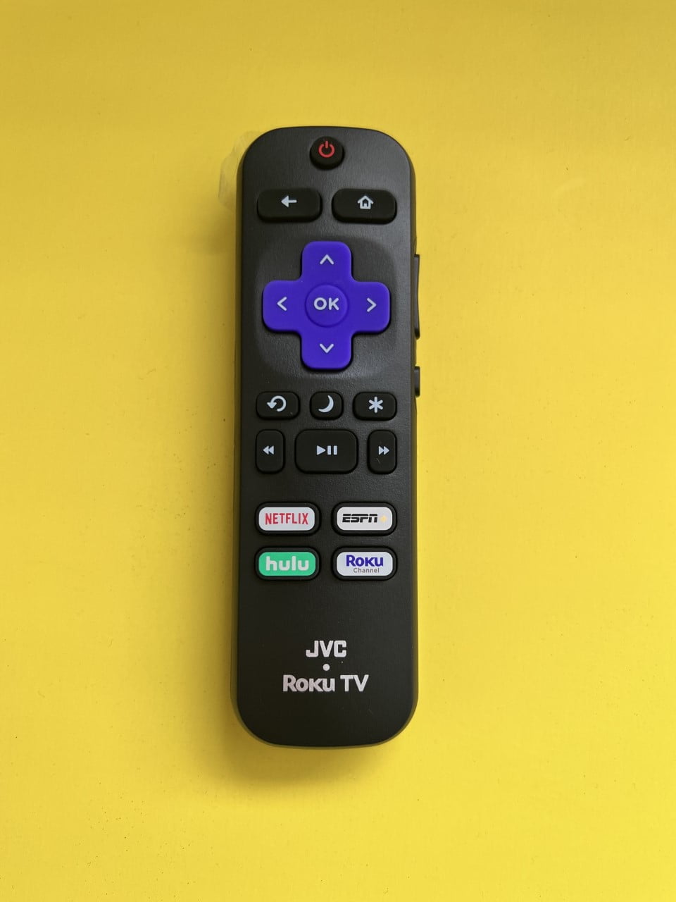 Original JVC 101018E0067 RC440 4K UHD Smart TV Remote ESPN