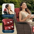 thumbnail image 5 of Hillga Outdoor Wicker Swivel Glider Chair,Red, 5 of 8