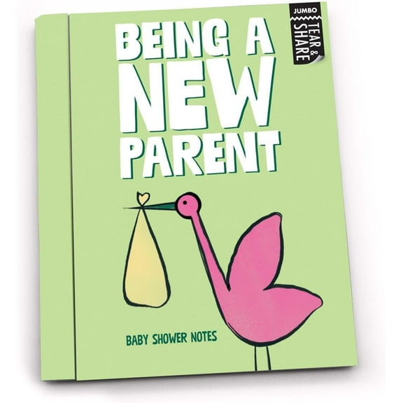 Papersalt Being a New Parent Baby Shower Advice and Notes Jumbo, 5.5-Inch, Multicolor