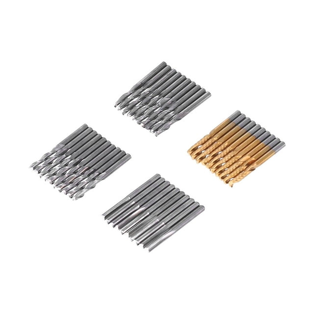Ensemble de Fraise, 40Pcs/Set Fin Moulins Efficace Routeur Bits Tungstène Acier pour Tour pour Machine-Outil