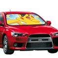 thumbnail image 2 of Windshield Sun Shade Foldable Car Front Window Sunshade For Car Suv Trucks Vans - Best Heat Shield Blocker Visor Cover Blocks Uv Rays And Keeps Your Vehicle Cool-Medium, 2 of 5