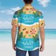 thumbnail image 4 of Fotbe Hello Summer1 Camisa Hawaiana para Hombre Unisex – Camisa Casual de Verano con Botones de Manga Corta de Algodón y Lino,X-Large, 4 of 7
