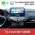 thumbnail image 2 of ZWNAV 12.3 Car Android Screen Carplay For Infiniti QX60 JX35 2011-2020 Car GPS Navigation Head Unit Multimedia Player Car Radio Media, 2 of 12