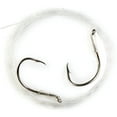thumbnail image 2 of Eagle Claw 2X Treble Regular Shank Curved Point Hook, Bronze, Size 10, 20 Pack, 2 of 6