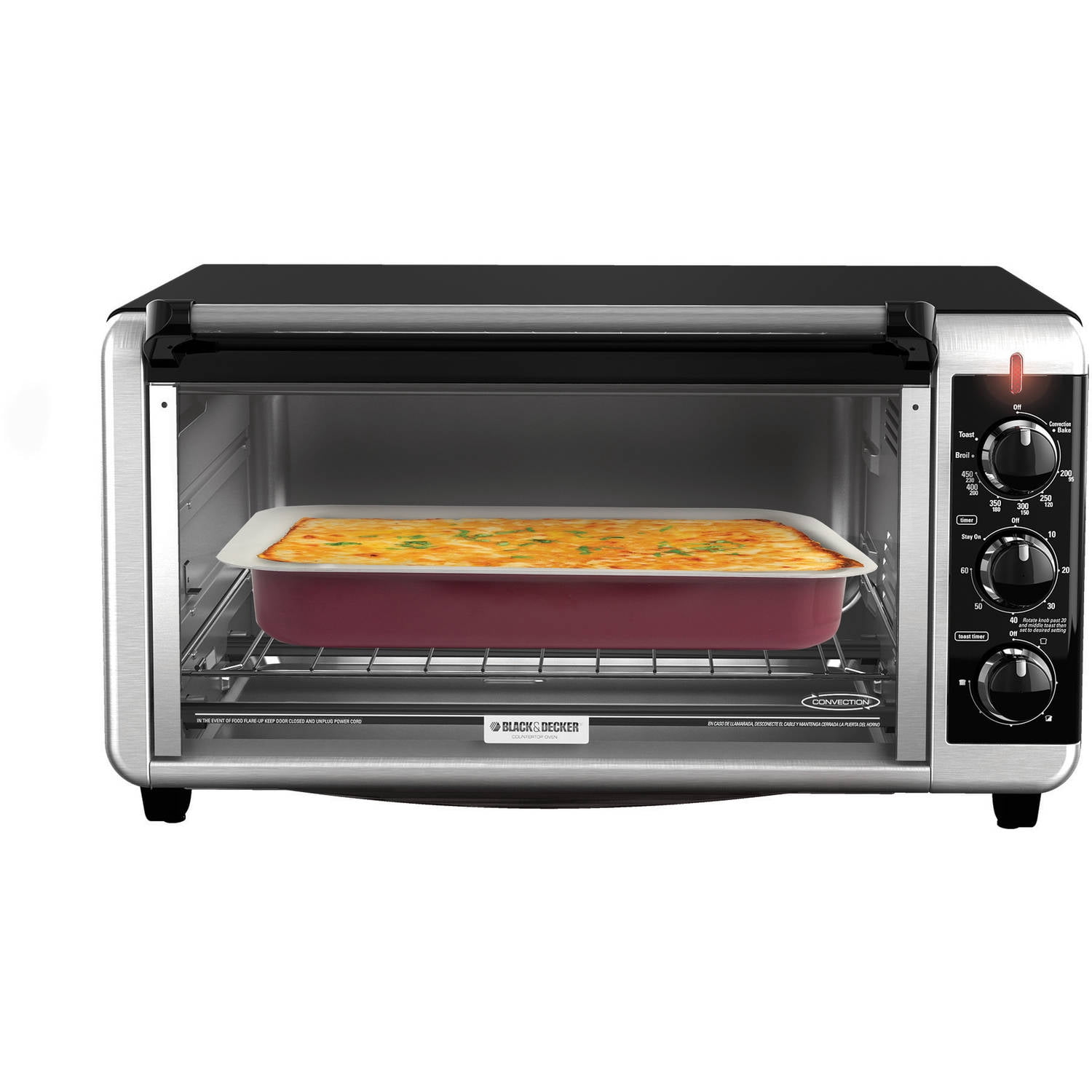 Black + Decker Extra-Wide Toaster Oven Stainless Steel