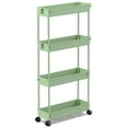 thumbnail image 4 of Carro Utilitario Rodante de 4 Niveles con Cajón, Carro Utilitario REBECAT Hecho de Herramienta Organizadora de Almacenamiento Multifuncional para Cocina, Baño, Sala de Estar, Oficina (Verde), 4 of 8