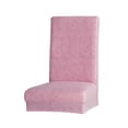 thumbnail image 4 of Fundas para taburetes de comedor de poliéster de color liso (varios colores disponibles) Rosado, 4 of 8