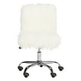 thumbnail image 3 of Safavieh Whitney Faux Sheepskin Swivel Office Chair, 3 of 9