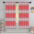 thumbnail image 5 of Blackout Kids Curtains,Red Christmas Striped Pattern Childrens Insulated Curtains Set Of 2,Bedroom Essentials,Toddler Room Decor 42"x63", 5 of 5