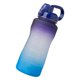 thumbnail image 2 of Worallymy Botella de agua deportiva 2000ml Botella para beber al aire libre Paja Taza de té de viaje portátil Púrpura a azul Worallymy JD735811095, 2 of 7