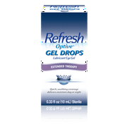 (2 pack) Refresh Optiv Gel Drops Lubricant Eye Gel, Extended Therapy, 0.33 fl oz