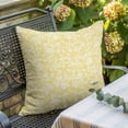 thumbnail image 3 of Throw Pillow Covers 16x16 Inch, Botanical Rose Decorative Pillow Cases for Couch Sofa Bed, Vintage Yellow Floral Leaf Summer Farmhouse Cotton Linen Square Home Decor Pillowcases with Hidden Zipper, 3 of 9