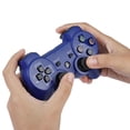 thumbnail image 3 of Controlador de gamepad inalámbrico Bluetooth para PS3 - Mango de juego ergonómico y con todas las funciones (azul), 3 of 10