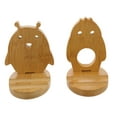 thumbnail image 4 of LEORX 2Pcs Desktop Phone Holder Wood Simple Storage for Restaurant, 4 of 8