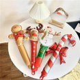 thumbnail image 2 of Inflable navideño de 24 pulgadas con forma de bastón de caramelo, Papá Noel, alce, hombre de jengibre, muñeco de nieve con globo, decoración para fiesta navideña., 2 of 5