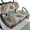 Tropical Hibiscus Leaves, variant on Uorisanigo Inked Butterfly Print Golf Cart Seat Covers Comfortable Dress UP Older Seat Cushion Pad Washable Fit for EZGO/Club Car and More Golf Carts