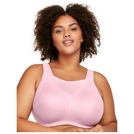 

Glamorise Full Figure Plus Size No-Bounce Camisole Sports Bra Wirefree #1066