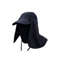 thumbnail image 1 of Fishing Hiking Hat Ear Flap Neck Cover Outdoor Wide Brim Sun Bucket Cap, 1 of 8