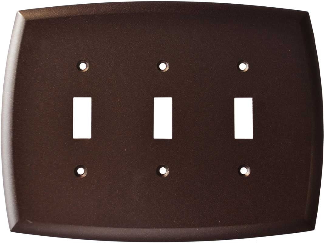 Franklin Brass Mandara Cocoa Bronze 3 Toggle Light Switch Covers