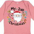 thumbnail image 4 of Inktastic My Second Christmas Santa with Candy Canes Boys or Girls Long Sleeve Baby Bodysuit, 4 of 5