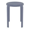 thumbnail image 3 of Compamia Tom Resin Dining Stool in Dark Gray finish, 3 of 4