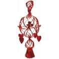 thumbnail image 2 of Beistle Club Pack of 12 Red Valentine's Day Metallic Cupid and Hearts Hanging Decorations 29", 2 of 2