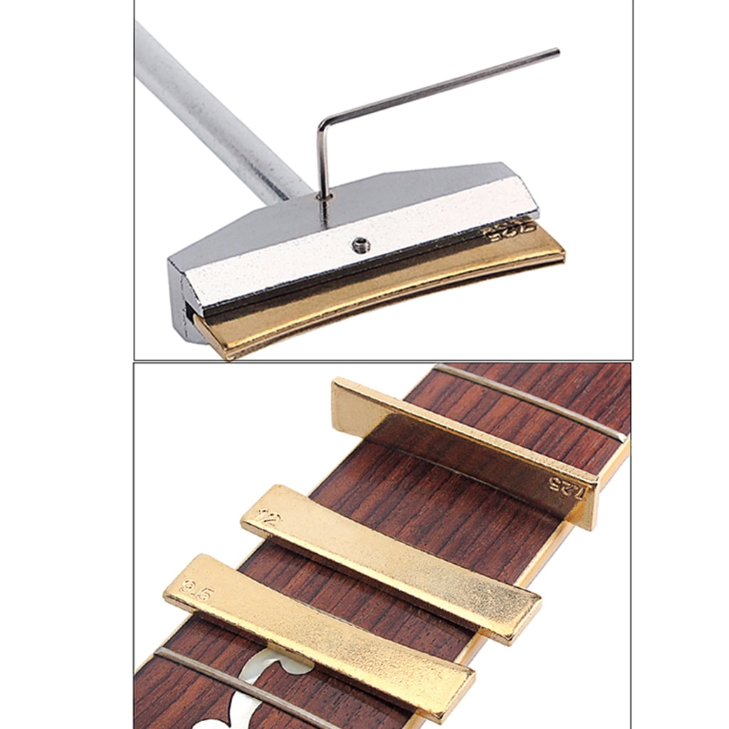 Oasiva Fretboard Press Caul & Radian Fret Inserts Guitar Bass Fingerboard Pressing Tool