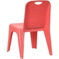 thumbnail image 5 of Bowery Hill 11" Plastic Stackable Handle School Chair in Red (Set of 4), 5 of 10