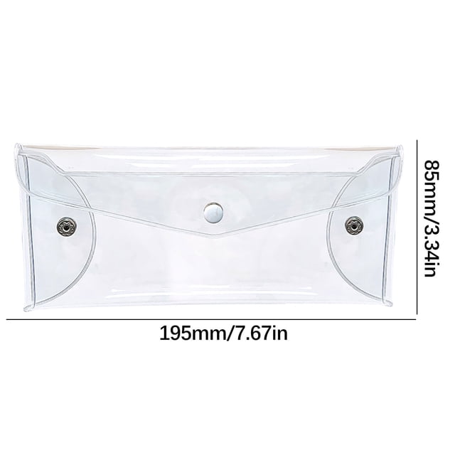 Estuche de Lápiz de Color,Organizador de Almacenamiento Transparente Y de Color Espumoso para Plumas,Estuche Portátil de Moda de 19.5x8.5cm,Lápizes de Color con Caso