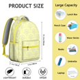 thumbnail image 6 of Lemon Print High School Backpack - Fashionable Bookbag for Teens & College Students, Roomy Campus Rucksack with Laptop Sleeve, Durable Lightweight Carry Bag for University, Trendy Citrus Gift, 6 of 6