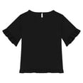 thumbnail image 3 of Teen Shirts For Girls Solid Short Sleeve Shirt For Girls Oversized Summer Tops For Girls T Shirts For Girls 12-13 Years Cute&nbsp;Girl&nbsp;Clothing, 3 of 4