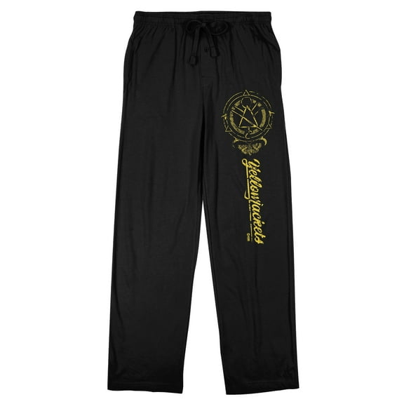 Yellowjackets Title Symbol Men's Black Graphic Sleep Pants-XXL