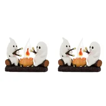 Yeblues Ghost Campfire Flickering LED Night Lights, 2-Pack