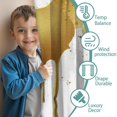 thumbnail image 3 of Blackout Kids Curtains,White and Gold Marble Pattern Children's Insulated Curtains Set Of 2,Bedroom Essentials,Toddler Room Decor 52"x84", 3 of 5